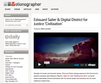 Motionographer : Edouard Salier & Digital District for Justice ‘Civilization’